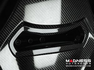 Alfa Romeo Giulia Sparco Seats Headrest Inserts Covers - Carbon Fiber - Quadrifoglio Model